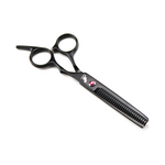 Fashion 6.0 Inch Black Paint Hairdressing Flat Bangs Thinning Scissors