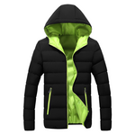 Men Plus Size Hooded Slim Down Coat