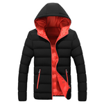 Men Plus Size Hooded Slim Down Coat