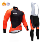 2020 STRAVA Pro Team Winter Cycling Clothing Breathable Ropa Ciclismo Long Sleeve MTB Bicycle Clothing Outdoor Sport Clothes