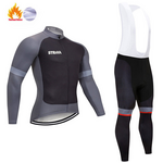 2020 STRAVA Pro Team Winter Cycling Clothing Breathable Ropa Ciclismo Long Sleeve MTB Bicycle Clothing Outdoor Sport Clothes