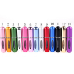 Mini Portable Refillable 8ml 5ml Perfume Aluminum Atomizer Spray Cosmetic Bottle