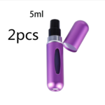 Mini Portable Refillable 8ml 5ml Perfume Aluminum Atomizer Spray Cosmetic Bottle