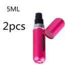 Mini Portable Refillable 8ml 5ml Perfume Aluminum Atomizer Spray Cosmetic Bottle