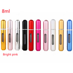 Mini Portable Refillable 8ml 5ml Perfume Aluminum Atomizer Spray Cosmetic Bottle