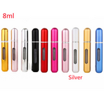 Mini Portable Refillable 8ml 5ml Perfume Aluminum Atomizer Spray Cosmetic Bottle