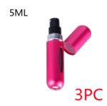 Mini Portable Refillable 8ml 5ml Perfume Aluminum Atomizer Spray Cosmetic Bottle