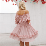 Ruffled cake skirt